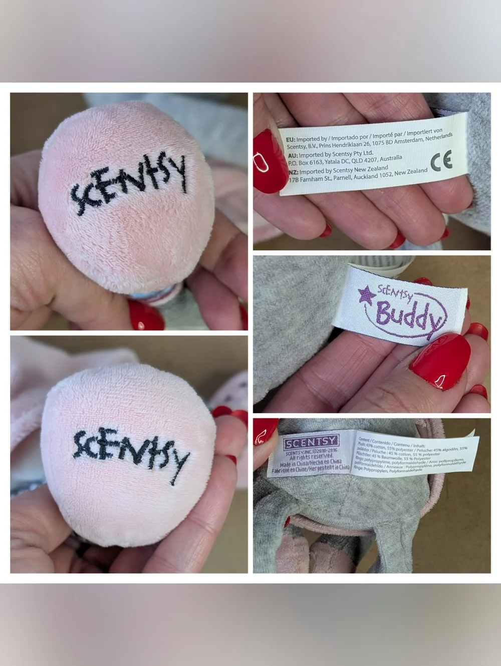 Scentsy Buddy Sidekick Plush Dolls, Rabbit & Pig Stuffed Animal Toys - Picture 14 of 14